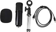HONITANO 1 Set USB Computer Microphone Kit with Tripod Stand for Laptop and Desktop Premium Condenser Mic for Recording Noise Isolation and Stability