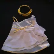 ULTRA RARE Vintage Build A Bear Greek Goddess Dress Clothes Accessory Crown EUC