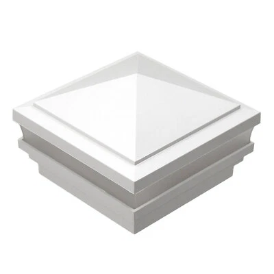 4.5" Sq Haven Low Voltage LED Lighted Post Cap - White