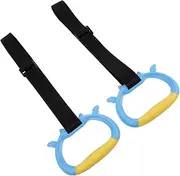 Abaodam Children's Gym Rings Safety Straps Home Fitness Equipment Training -up Bars for Strength Coordination
