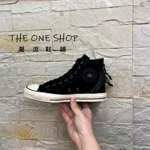 Converse Chuck Taylor All Star Zip 拉鍊 黑色 高筒 麂皮 帆布鞋 146610C