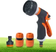 Garden Hose Nozzle,Multi Garden Hose Spray Gun,8 Watering Patterns High Press...