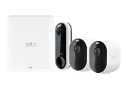 New Arlo Doorbell with 2 Arlo Pro3 Cameras 2-Way Audio Security with SmartHub