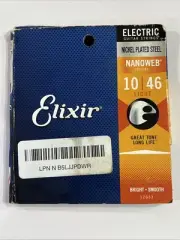 Elixir 12052 Nanoweb Light Electric Guitar Strings 1 Set 10-46 New in Box