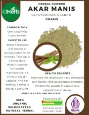 [idherb] 50-500 gr Powder Glycyrrhiza Glabra Akar Manis Natural Herbal Herbs
