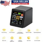 WiFi Smart Digital Clock Weather Station Time Temperature Humidity Alarm Clock