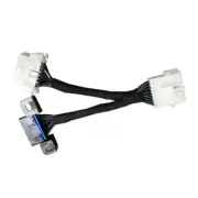 OBD2 Extension Cable 15cm 1 to 2 Splitter Wire OBD2 Scanner Extender Cable Cord