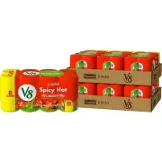 V8 Spicy Hot 100% Vegetable Juice, Vegetable Blend with Tomato Juice, 5.5 FL ...
