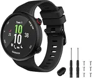 TopPerfekt Strap Compatible with Garmin Forerunner 45, Sport Silicone Wristband Arm Band Replacement Bracelet for Forerunner 45 and Swim 2