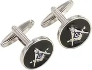 [JYHLSHBA] Cufflinks For Men 1 Pair Of Round Lacquered Cufflinks Men'S French Shirt Tuxedo Cufflinks Cufflinks