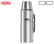 Thermos Stainless Steel King Vacuum Insulated Durable Flask Stainless Steel 2L