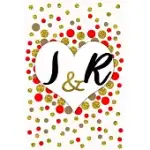 I AND R PERSONALIZED MONOGRAMMED NOTEBOOK JOURNAL GIFT WITH TWO INITIALS FOR COUPLES AND LOVERS ON VALENTINE’’S DAY, WEDDING ANNIVERSARY AND SPECIAL OC