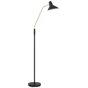 Farrah Black Mid-Century Modern Adjustable Floor Lamp