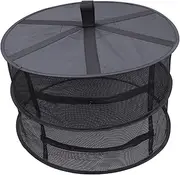 CIMAXIC Foldable Drying Rack Mesh Drying Net for Garden Zipper Net Outdoor Fruit Flower Dryer