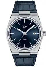 [Tissot] PRX T1374101604100 Watch in Blue Leather