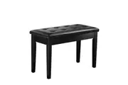 Melodic Wood Duet Piano Bench Keyboard Stool Seat with Storage