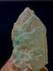 Beautiful Green Tourmaline Crystal With Quartz From Afghanistan 390 Carat