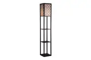 Shelf Floor Lamp - Shade Diffused Light Source with Open-Box Shelves