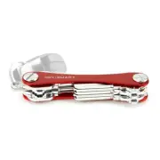 KeySmart Key Holder, Alum(Up to 8 Keys) Red, Made with aircraft-grade aluminium