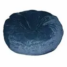 1 PC Velvet Navy Blue Small Bean Bag Cover (28"x 28"x 19" inch)- Free Shipping