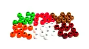 TUNGSTEN BEADS - Fly Tying Beads - Countersunk Bead Head - Nymph - 6 COLORS
