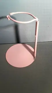 Doll Stand Pink cushioned Metal for 3 to 5 inch Dolls & bears by Kaiser