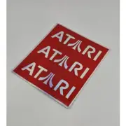 Vintage Atari Logo Stickers Hologram Decals 3" × 1" 3 Stickers