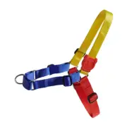 ZEE.DOG | Puzzle | Soft-Walk Dog Harness | No-Pull Dog Harness | Red Blue Yellow