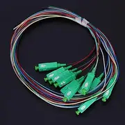 12-Core Ceramic Core Single Mode Fiber Pigtail Cable 850nm 1.5M Radio and TV Single Mode Fiber Networks Communication System