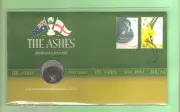 #C17. PNC STAMPED COVER & 20 CENT COIN - 2011 CRICKET ASHES