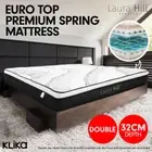 New Double Mattress Bed Size Euro Top 5 Zone Spring Foam 32cm Bedding Pocket