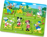 Melissa And Doug Disney Mickey Mouse Wooden Chunky Puzzle (8 Pcs) Disney Wooden