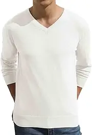 [Sailwind] Mens V Neck Jumper Classic Knitted Sweater Soft Touch Knitwear Lightweight Pullover