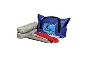 Global Spill General Purpose Mini Spill Kit, 25L, Heavy Duty Weatherproof Bag With Dust Seal, Encapsulated Label And Carry Handles, 16 Items, Each