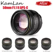 Kamlan 50mm F1.1 Mark II Manual Focus Lens for Canon EOS-M Sony NEX Fuji X M4/3