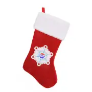 Northlight 19.25" Decorative Pepsi Snowflake Embroidered Christmas Stocking