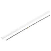 1 Pcs 700mm Lead Screw with Tr8x8 Brass Nut and Plastic Packaging Tube, Silver