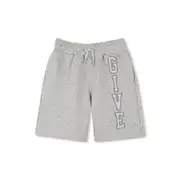 [Givenchy] Givenchy Embroidered Logo Fleece Shorts 14 A GREY