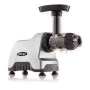 Omega Compact Masticating Juicer 80-RPM 200W Silver w/ Automatic Pulp Ejection