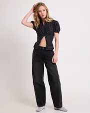 Baggy Dad Denim Jeans Shrink Up