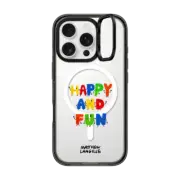 iPhone 16 Pro Impact Ring Stand Case MagSafe Compatible Happy And Fun