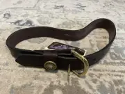 New Over Under Leather Dog Collar 27'