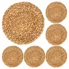 Round Woven Placemats, Water Hyacinth Woven Rattan Placemats Round Braided3157