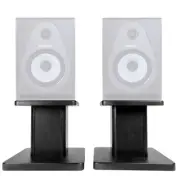 Rockville 8” Black Studio Monitor Speaker Stands For Samson Resolv SE8