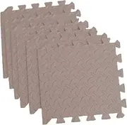 6pcs Leaf-Patterned Floor Mat Rugs for Living Room Protection Thick Cushion Floor Tiles Rugs Living Room Large Mats Brown Front Room Rug Puzzle Cushion Floor Mat Dark Coffee
