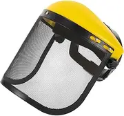 HOMOBABE Lawnmower Mask Face Mask Reusable Dust Mask Industrial Face Guard Protection Face Guard Protection Face Cover Grass Cutting Mask Face Cover Mask Face Guard Mask Plastic Yellow
