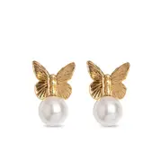 [Jennifer Behr] Jennifer Behr Hilda Earrings ONE SIZE GOLD/WHITE