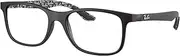 [Ray-Ban] RX8903 Eyeglasses Bundle: RX 8903 5263 Matte Black and Universal Anti-slip Silicone Leash, Matte Black