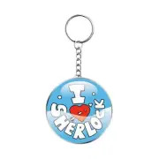 Sherlock "I Heart Sherlock" Keychain