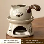 澤子小鋪草木灰純可愛熊貓烤茶爐烤茶熏香茶葉精油兩用香薰爐茶葉提香爐